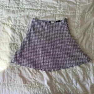 H&M lilac purple floral mini skirt romantic summer vacation prairie
